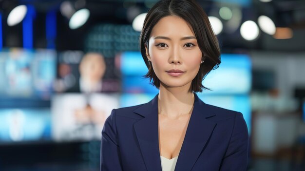 female news anchor Japan